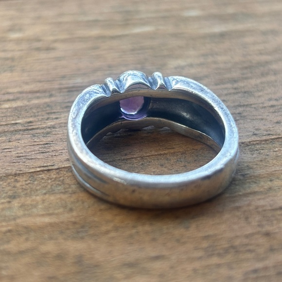 *RETIRED* James Avery amethyst ring, sz 7 - Picture 2 of 3